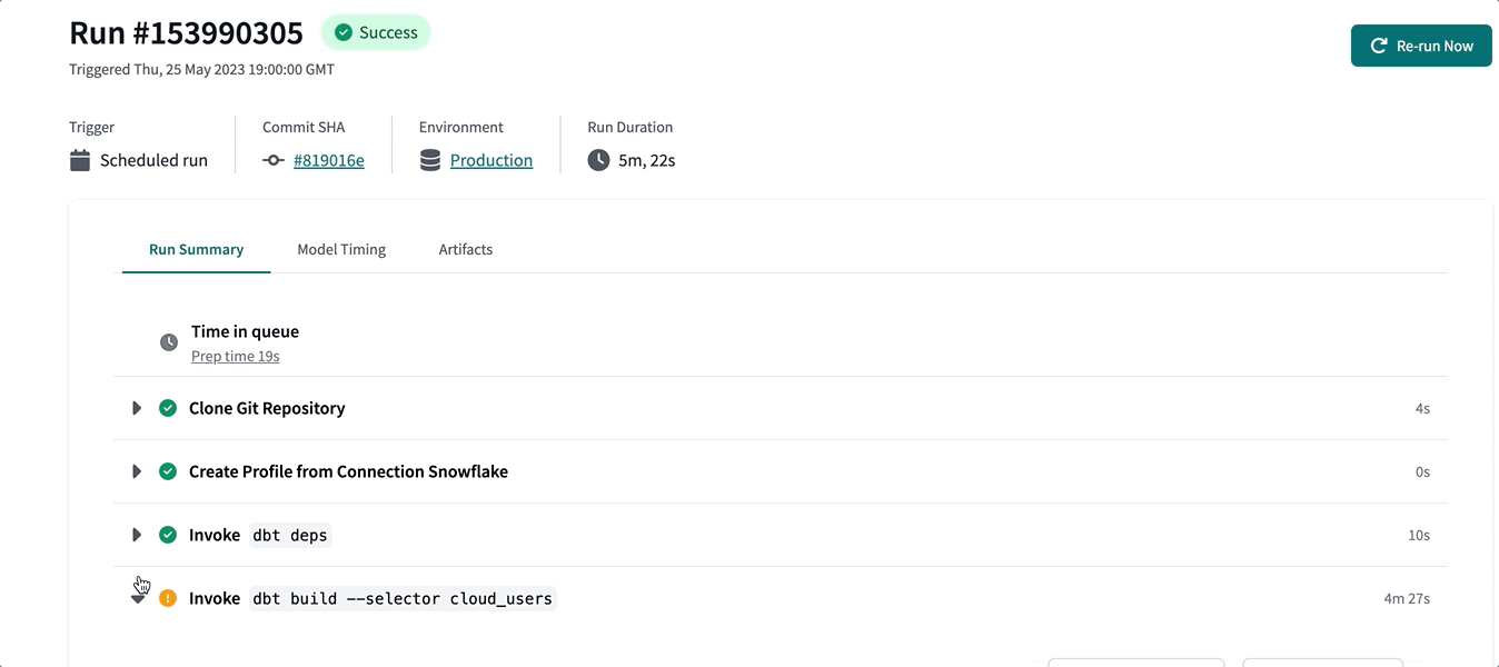 Access logs for run steps Access logs for run steps